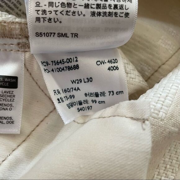 LEVI’S The Column Pant Jeans Summer Plaid White Style# 756450012 Size 29 - Picture 10 of 12